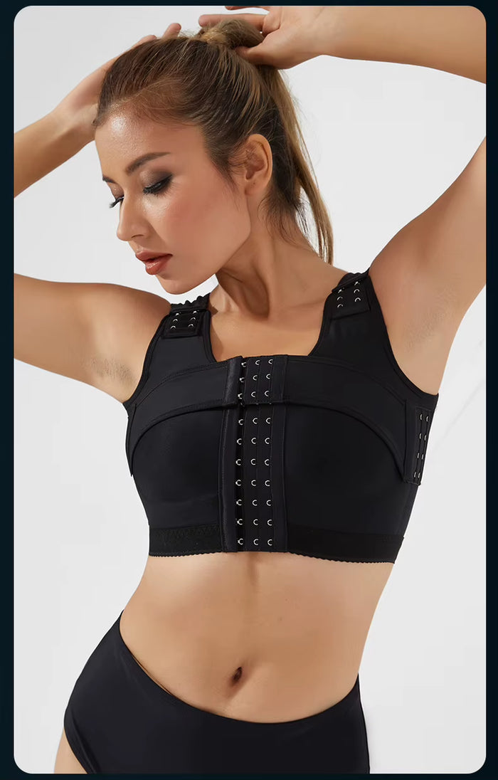 High Compression Bra Post-Operative Posture Correcto Slimming Faja Colombianas Top Bra Vest Shapewear without Sleeves