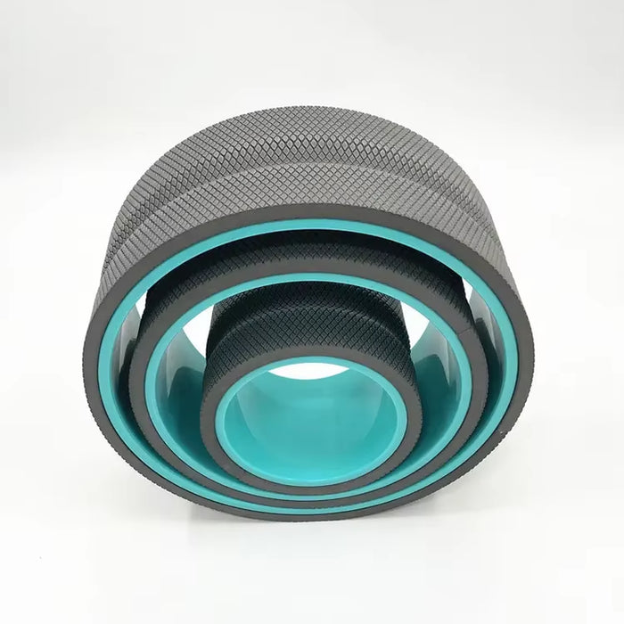 Customized Hot Sell Fitness Gym Eco EVA Roller Yoga Wheel Set of 3 for Back Pain Relief