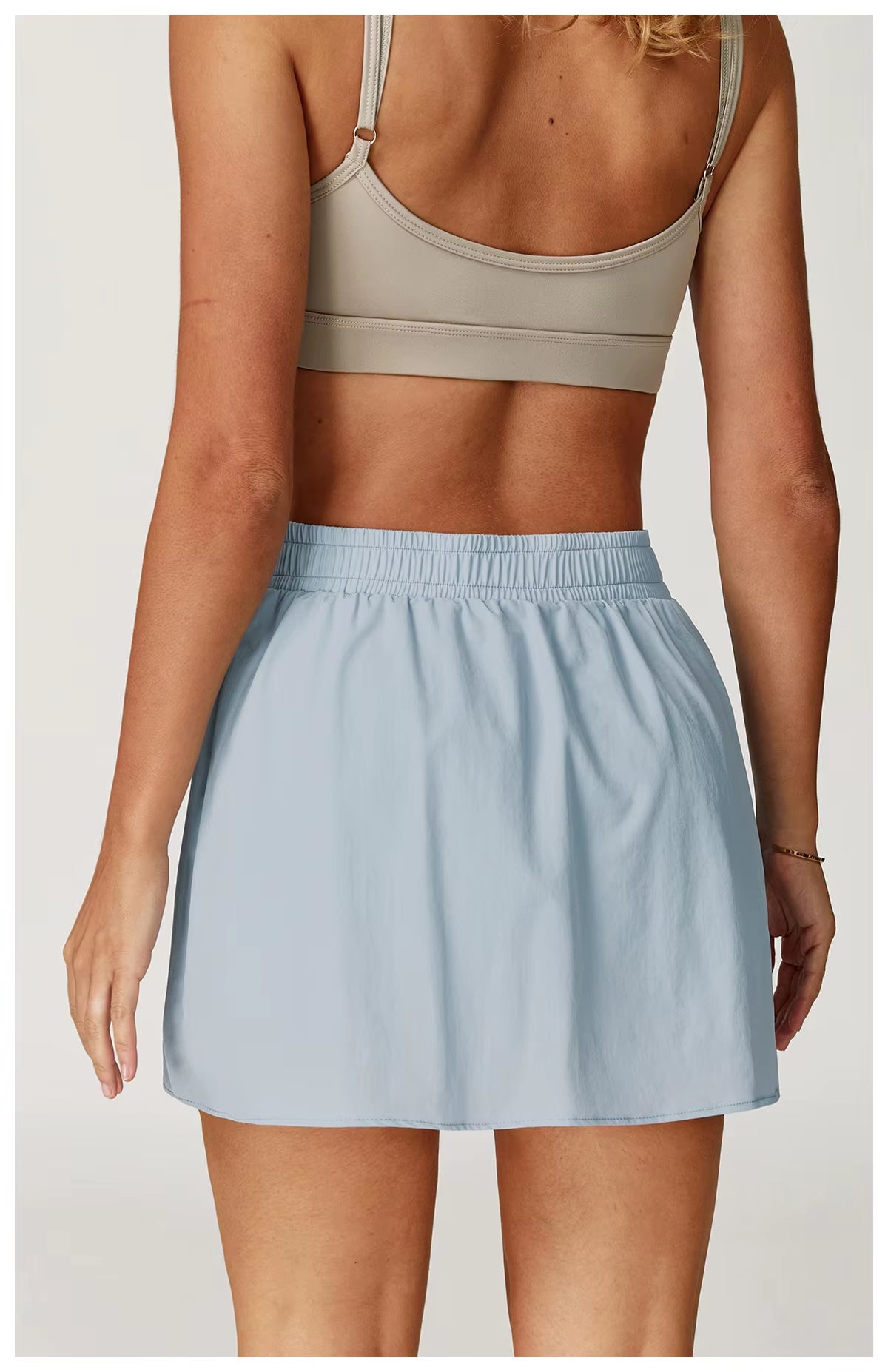Cool Feeling High Waist Skirt Women Outdoor Tennis Golf Sport Shorts Street Dancing Breathable Skirts with Pockets