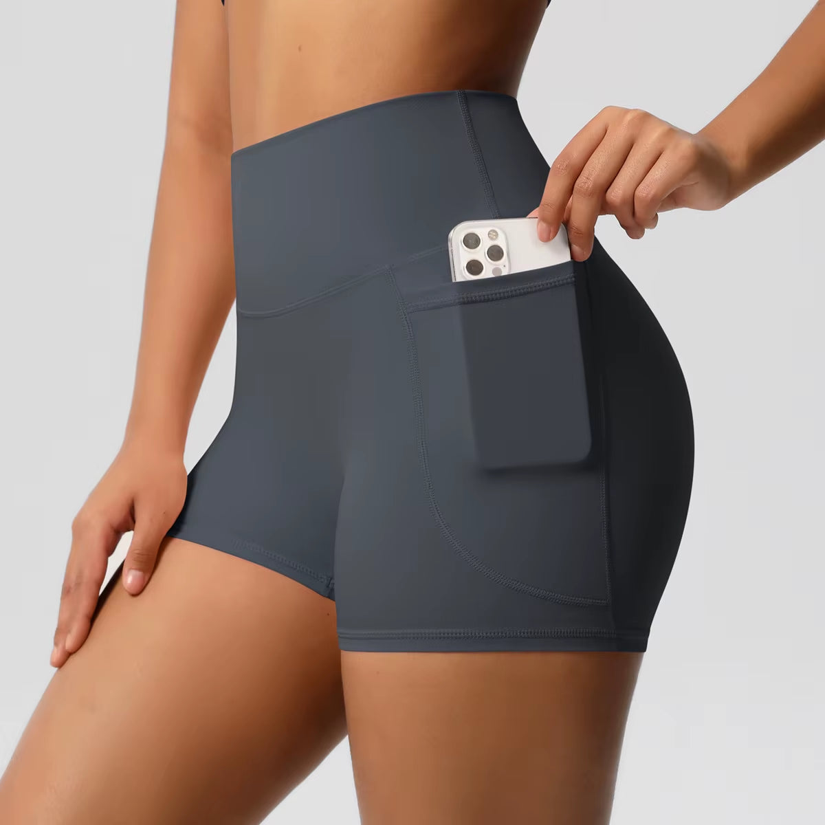 2025 Women High Waist Compression Scrunch Yoga Shorts Scrunch Workout Sports Short Pants Gym Fitness Yoga Biker Shorts
