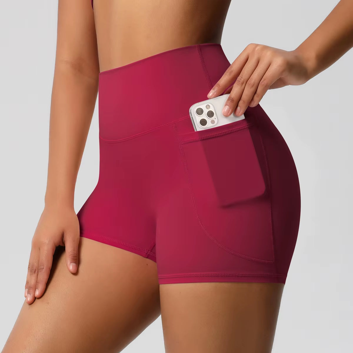 2025 Women High Waist Compression Scrunch Yoga Shorts Scrunch Workout Sports Short Pants Gym Fitness Yoga Biker Shorts