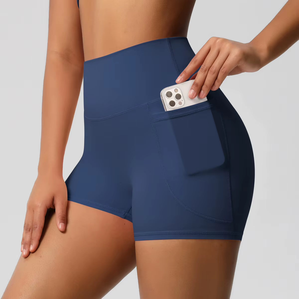 2025 Women High Waist Compression Scrunch Yoga Shorts Scrunch Workout Sports Short Pants Gym Fitness Yoga Biker Shorts