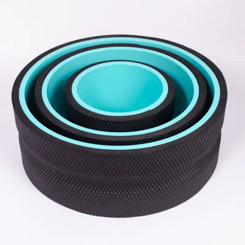 Customized Hot Sell Fitness Gym Eco EVA Roller Yoga Wheel Set of 3 for Back Pain Relief