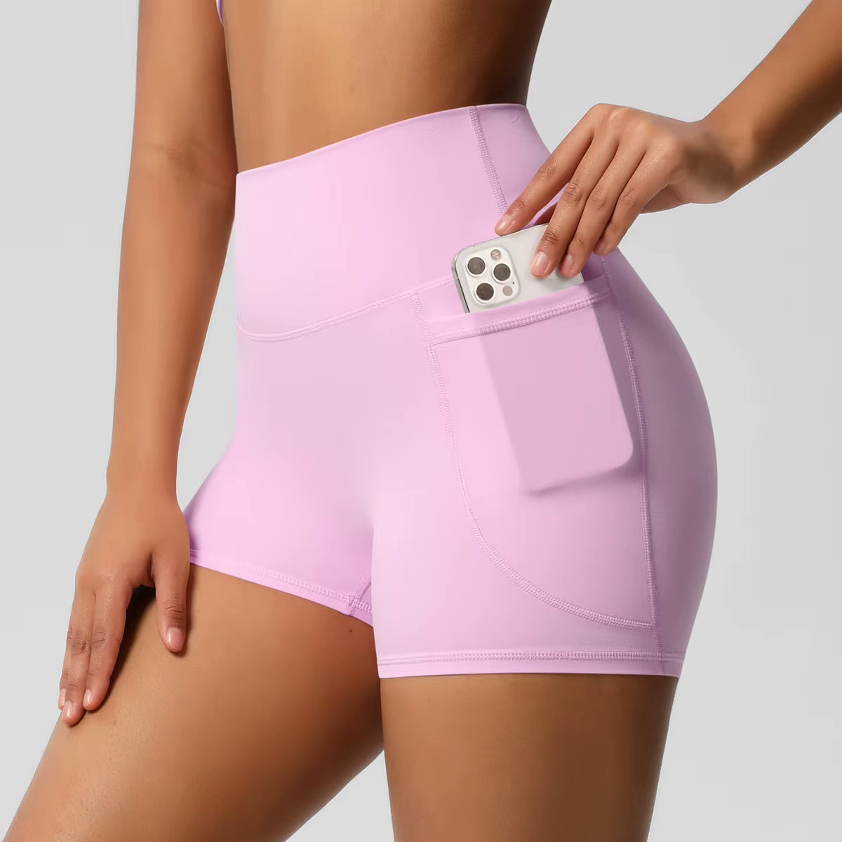 2025 Women High Waist Compression Scrunch Yoga Shorts Scrunch Workout Sports Short Pants Gym Fitness Yoga Biker Shorts