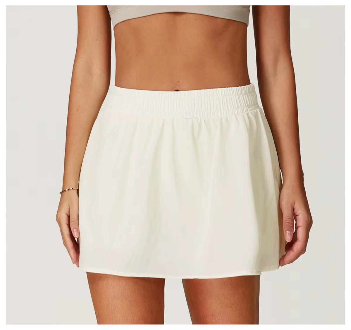 Cool Feeling High Waist Skirt Women Outdoor Tennis Golf Sport Shorts Street Dancing Breathable Skirts with Pockets