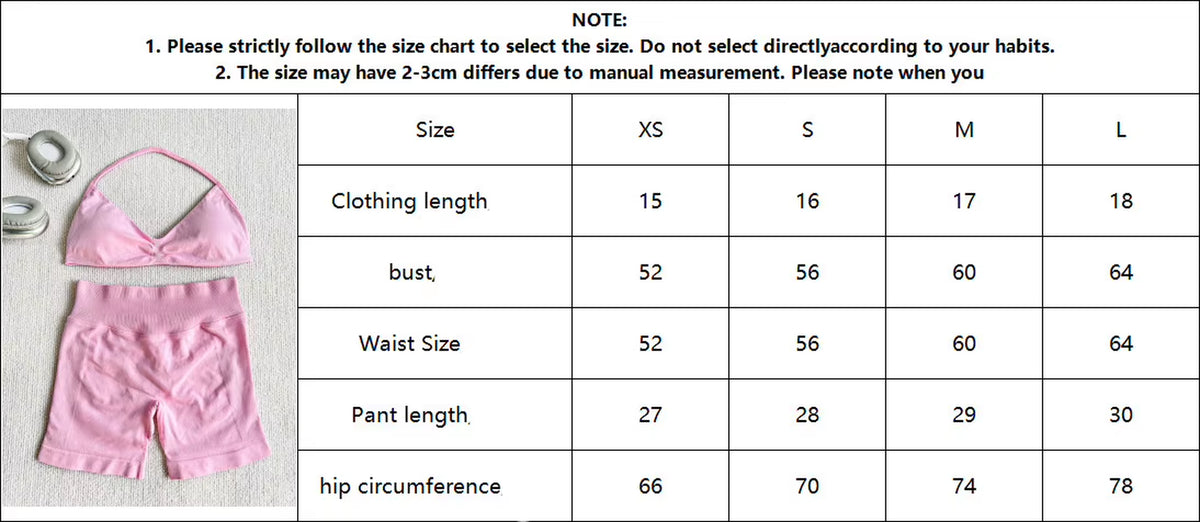 2 Seamless High-Elastic Halter-Neck Back-Slimming Bra High-Waist Butt-Lifting Pants Two-Piece