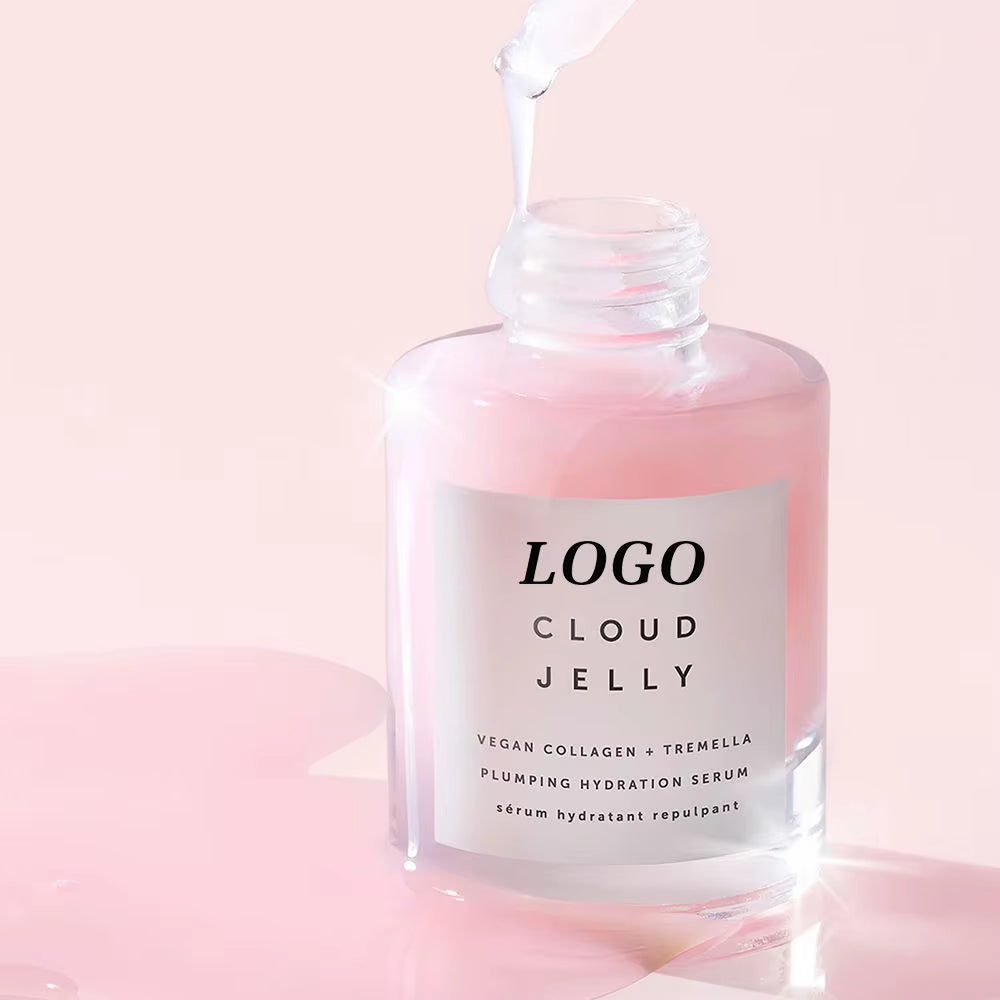 HLE Private Label OEM Natural Vegan Skincare Cruelty-Free Hyaluronic Acid Plumping Hydration Whitening Liquid Facial Serum Cloud