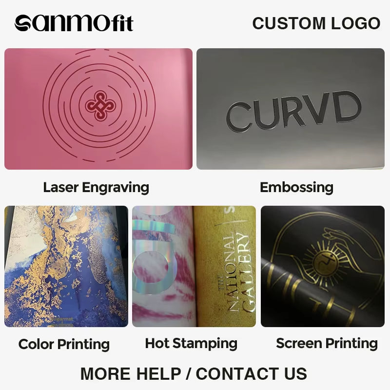 Pilates Wave Shaped Rubber Yoga Mat Wholesale Customized Logo Printing Non Slip Advanced Natural Pu Rubber Eco-Friendly Leather