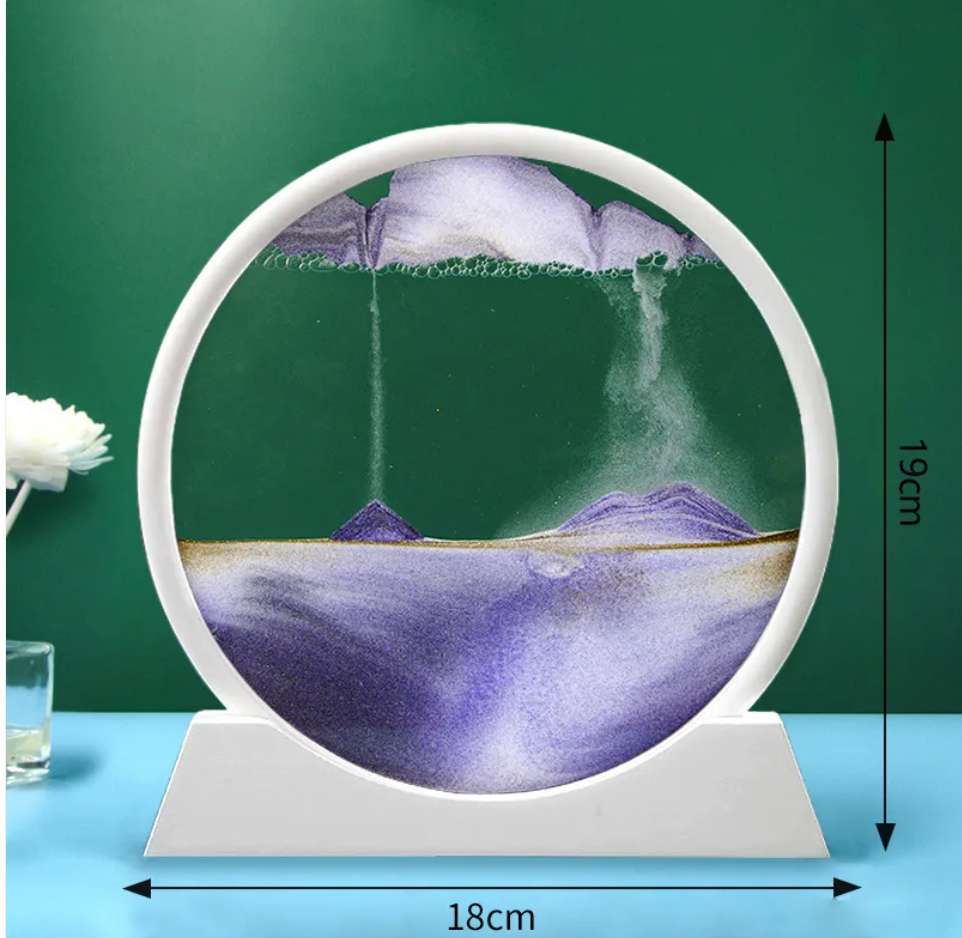 Quicksand Hourglass Motion Art Decor