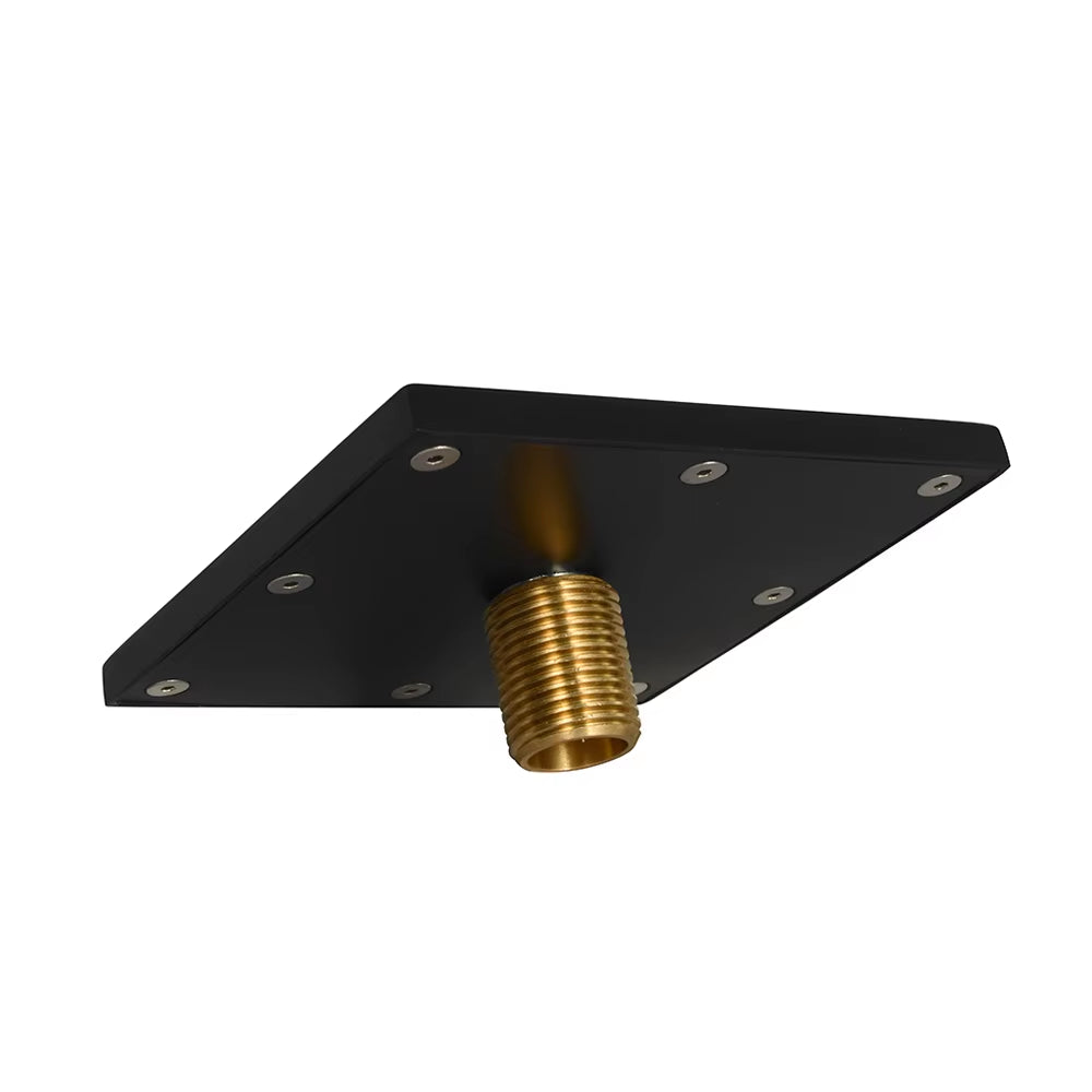 Hongdec Matte Black Modern Bathroom Shower Faucet Spout with G1/2 Thread Diverter Spa Side Sprays Water Jet Massage