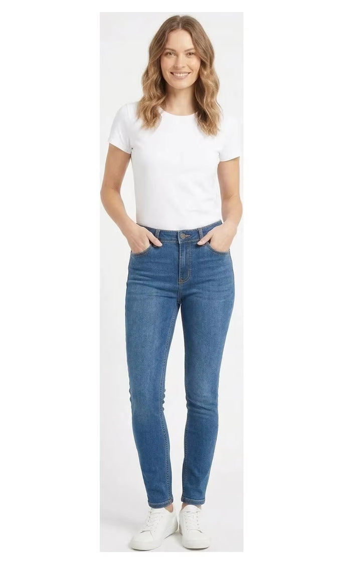 Shipped Directly Women'S Stretch Slim-Fit Skinny Flare Jeans (Dark & Light Solid Wash, Sizes 0-17) - All-Season Wearing Style