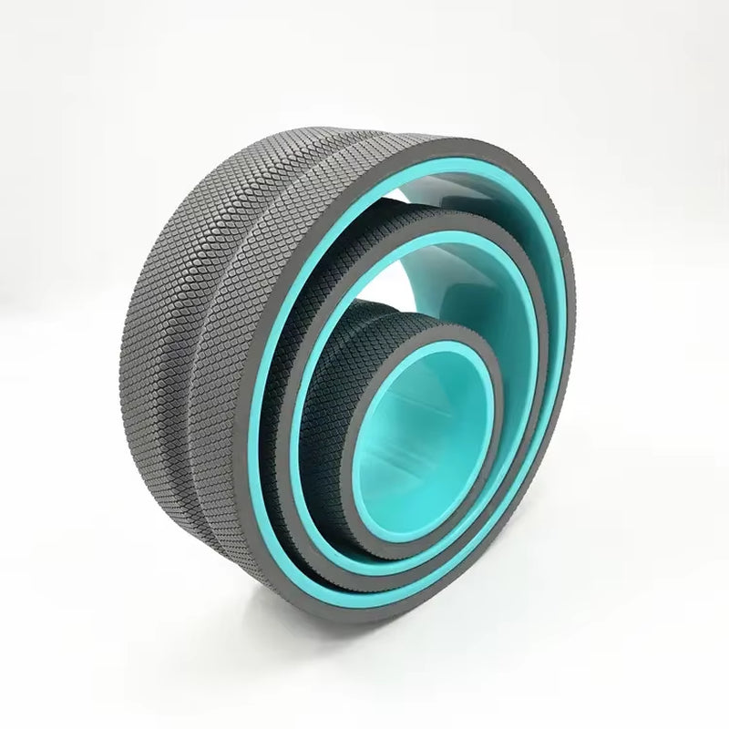 Customized Hot Sell Fitness Gym Eco EVA Roller Yoga Wheel Set of 3 for Back Pain Relief