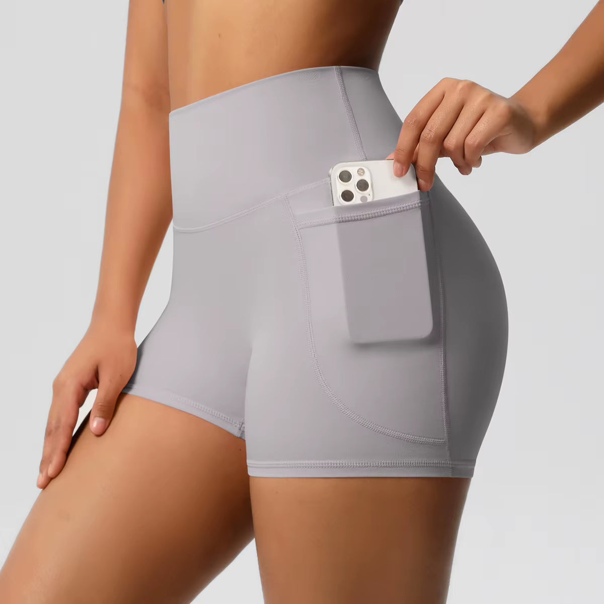 2025 Women High Waist Compression Scrunch Yoga Shorts Scrunch Workout Sports Short Pants Gym Fitness Yoga Biker Shorts