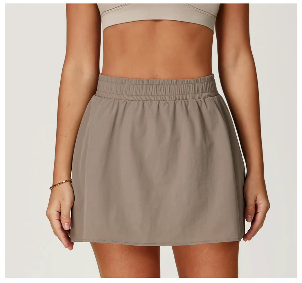 Cool Feeling High Waist Skirt Women Outdoor Tennis Golf Sport Shorts Street Dancing Breathable Skirts with Pockets