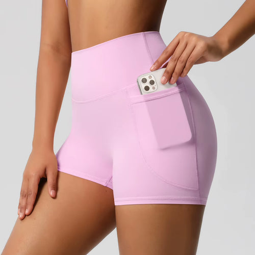 2025 Women High Waist Compression Scrunch Yoga Shorts Scrunch Workout Sports Short Pants Gym Fitness Yoga Biker Shorts
