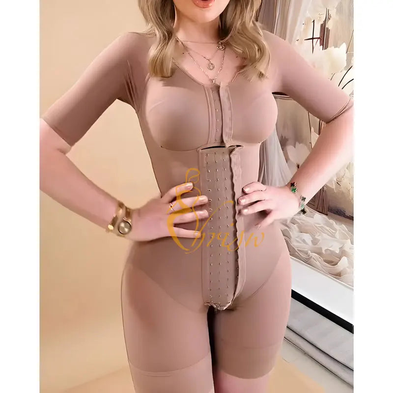 Mesh Comfort Tummy Sculpt Full Body Shaper High Compression Fajas Guitar Curves Special for Bbl Post Surgery Open Chest