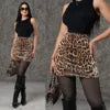 Leopard Sequin Corset Crop Top