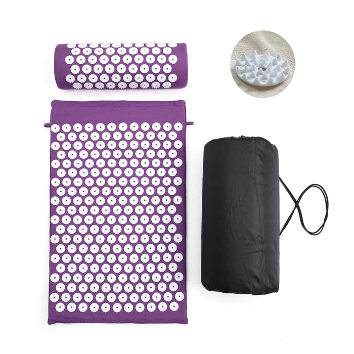 Acupressure Mat & Pillow Set for Back & Neck
