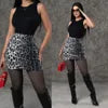 Leopard Sequin Corset Crop Top