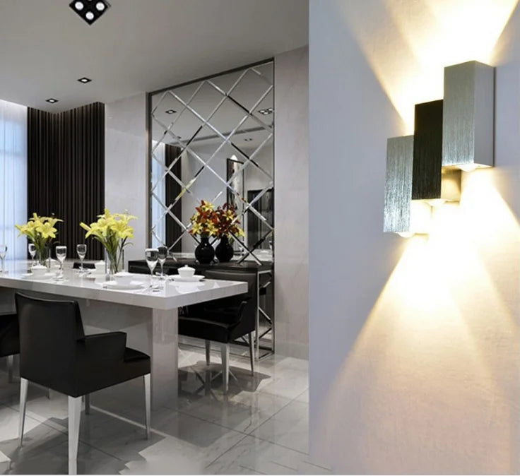 6W Wall-Mounted Modern Wall Lamp LED Light LED Fixture With Aluminum Aisle for Bedroom Corridor Stair Wall Sconce