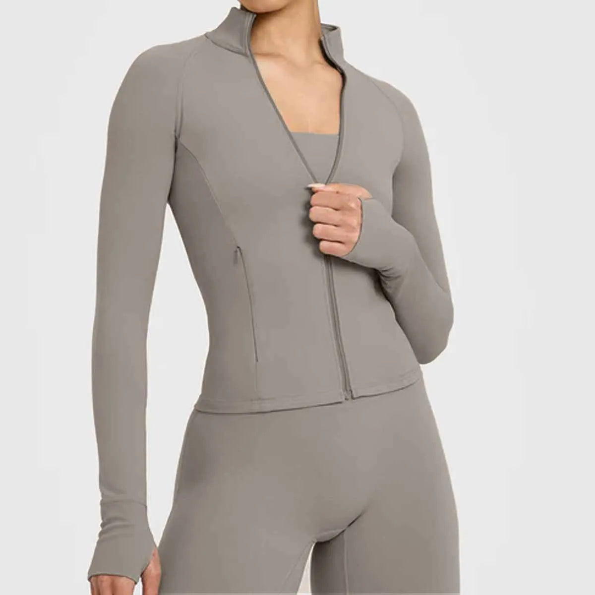 Wholesale Yoga Workout Gym Coat Customizable High Quality Women Running Tennis Fitness Jacket OEM ODM Zipper Up Activewear