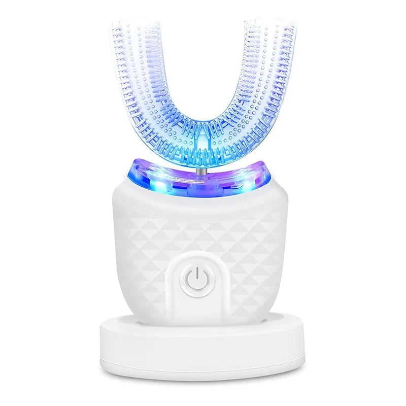 Travel Home Portable U Shape Ultrasonic Electric Toothbrush 360 Degree Automatic Cleaning Whitening Teeth Sonic Toothbrush