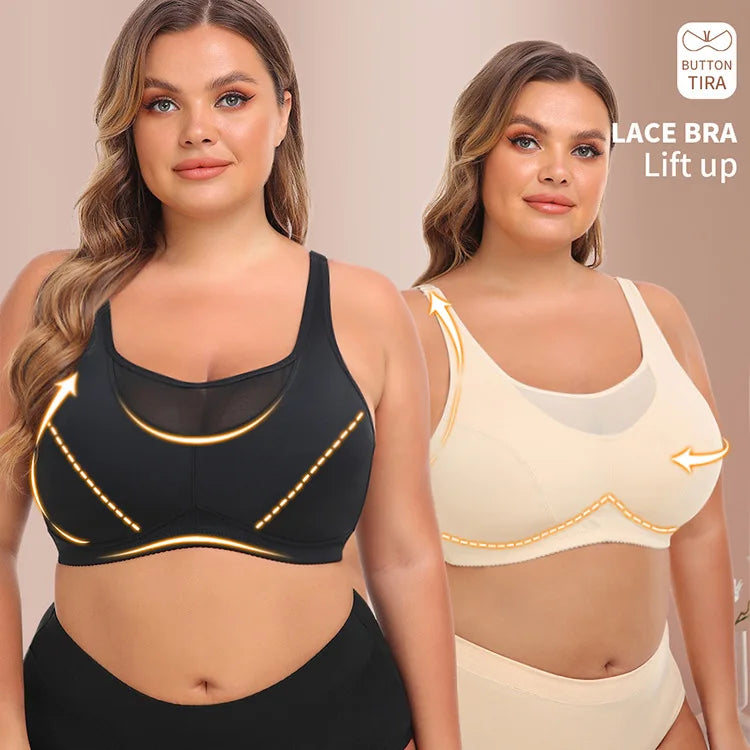 Shanhao Ready to Ship 6XL Plus Size Bra Womens High Elastin Sport Bra Ladies Breathable Lace Bra for Women
