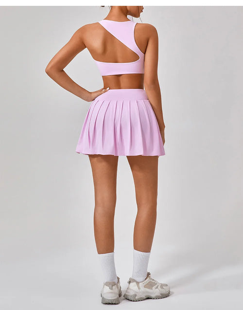 3-Piece Workout Set: Bra, Tennis Skirt & UPF50+ Jacket