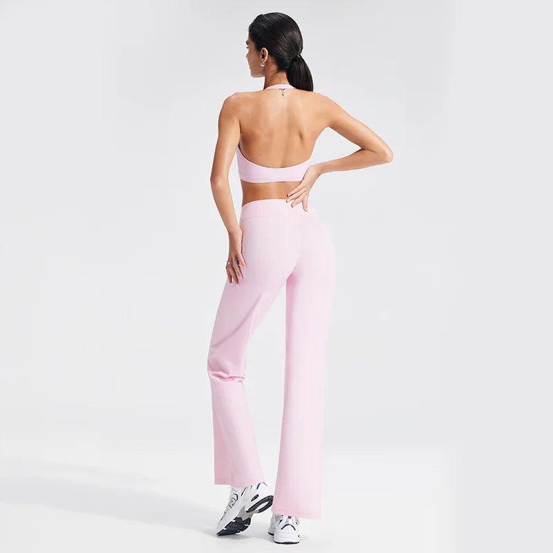 Sports Bra & Flare Leggings Set