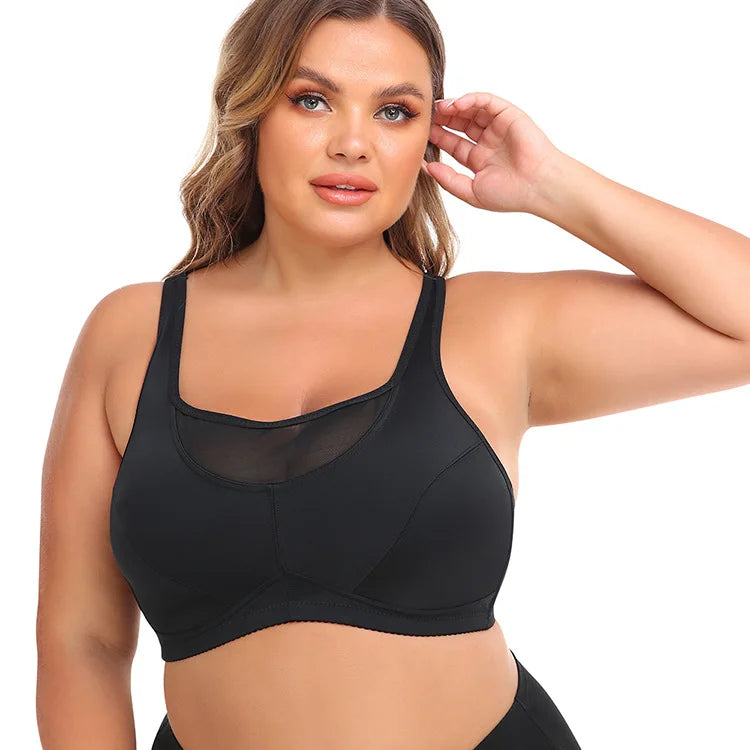 Shanhao Ready to Ship 6XL Plus Size Bra Womens High Elastin Sport Bra Ladies Breathable Lace Bra for Women
