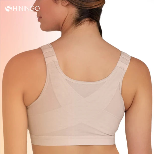 Women's Double Compression Posture Corrector Wire-Free Bra Plus Size Shapewear Corset Factory Outlet Shavers Made of Spandex