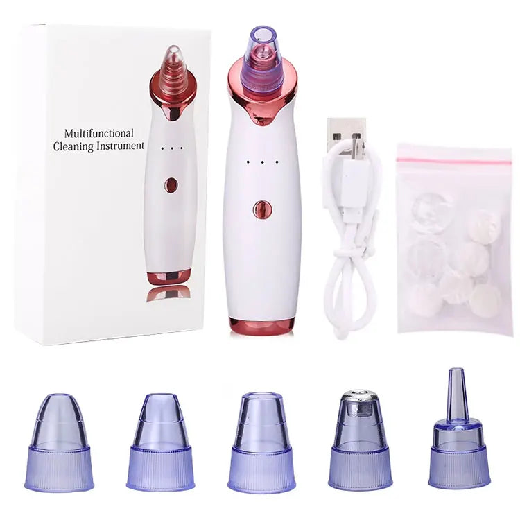 2021 Nose Facial Pore Cleaner Suction Blackhead Remover Machine Electric Acne Treatment US/AU Plug Compatible