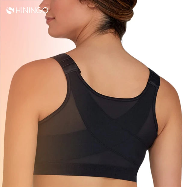 Women's Double Compression Posture Corrector Wire-Free Bra Plus Size Shapewear Corset Factory Outlet Shavers Made of Spandex