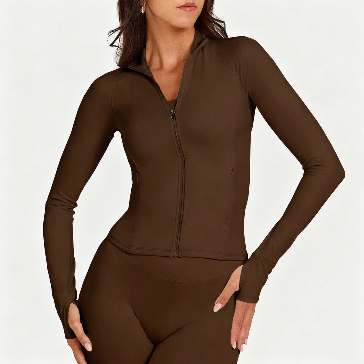 Wholesale Yoga Workout Gym Coat Customizable High Quality Women Running Tennis Fitness Jacket OEM ODM Zipper Up Activewear