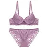 Womens Floral Sexy Lace Bra and Panty Set Push up Bra Fashion Ladies Underwear Sets Seven Color Cup ABCD