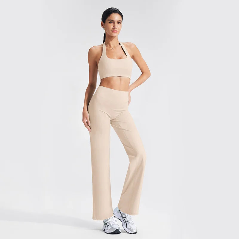 Sports Bra & Flare Leggings Set