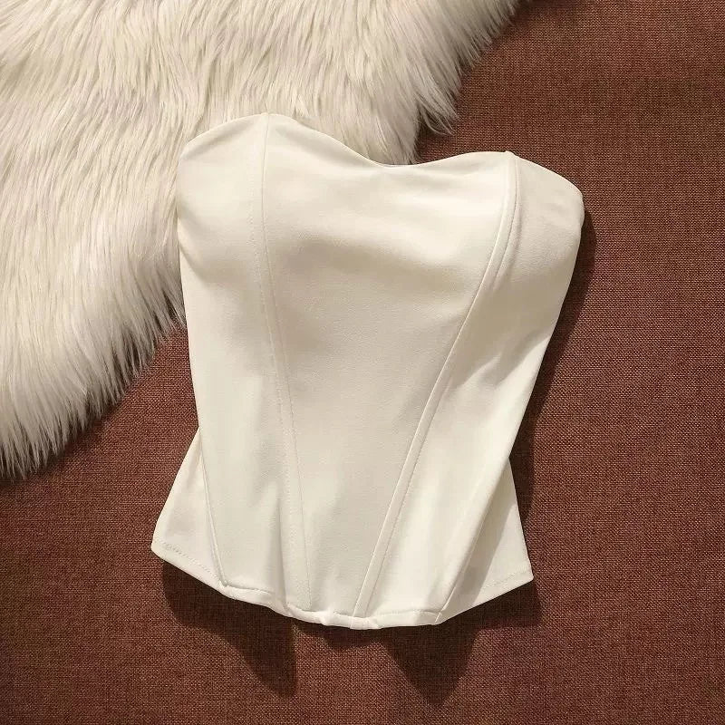 Satin Brocade Overbust Corset Top