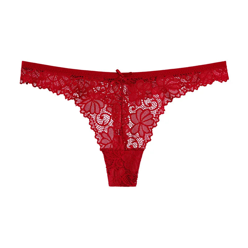 Comfortable Hot Sexy Lace Panties Thong Factory Price European American Cute Bow Briefs Underpants Ladies Women Girls Wear