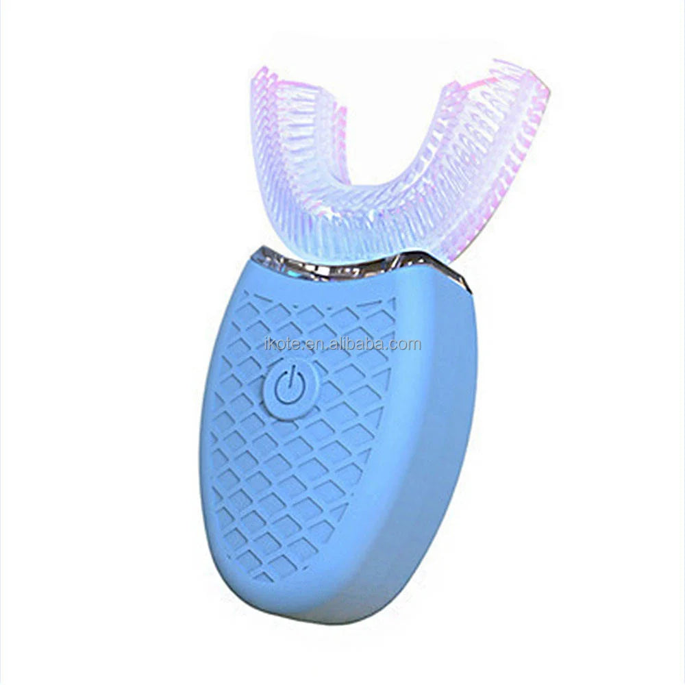 Travel Home Portable U Shape Ultrasonic Electric Toothbrush 360 Degree Automatic Cleaning Whitening Teeth Sonic Toothbrush