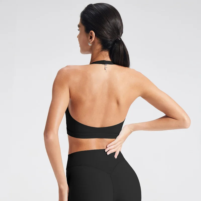 Sports Bra & Flare Leggings Set