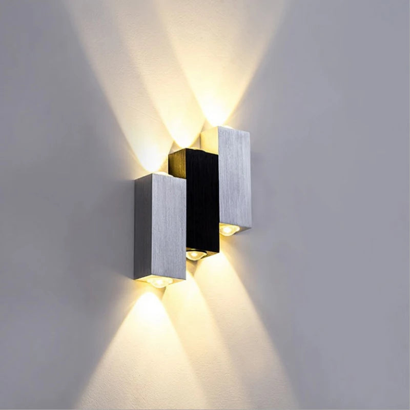 6W Wall-Mounted Modern Wall Lamp LED Light LED Fixture With Aluminum Aisle for Bedroom Corridor Stair Wall Sconce