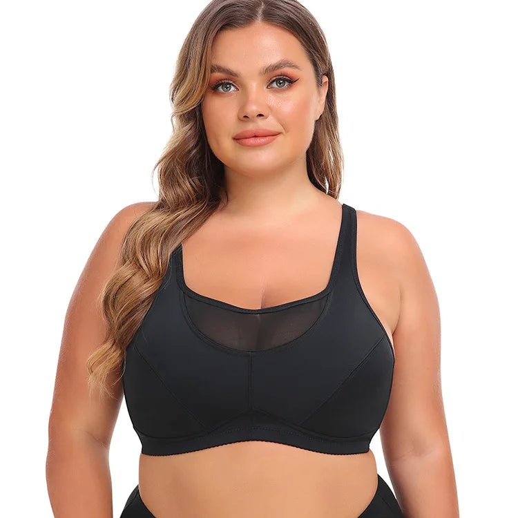 Shanhao Ready to Ship 6XL Plus Size Bra Womens High Elastin Sport Bra Ladies Breathable Lace Bra for Women