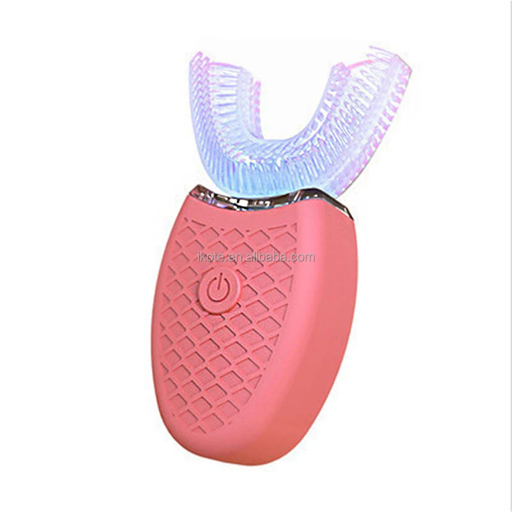 Travel Home Portable U Shape Ultrasonic Electric Toothbrush 360 Degree Automatic Cleaning Whitening Teeth Sonic Toothbrush
