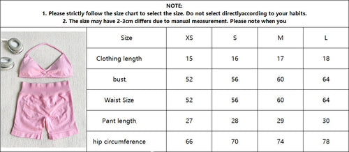2 Seamless High-Elastic Halter-Neck Back-Slimming Bra High-Waist Butt-Lifting Pants Two-Piece