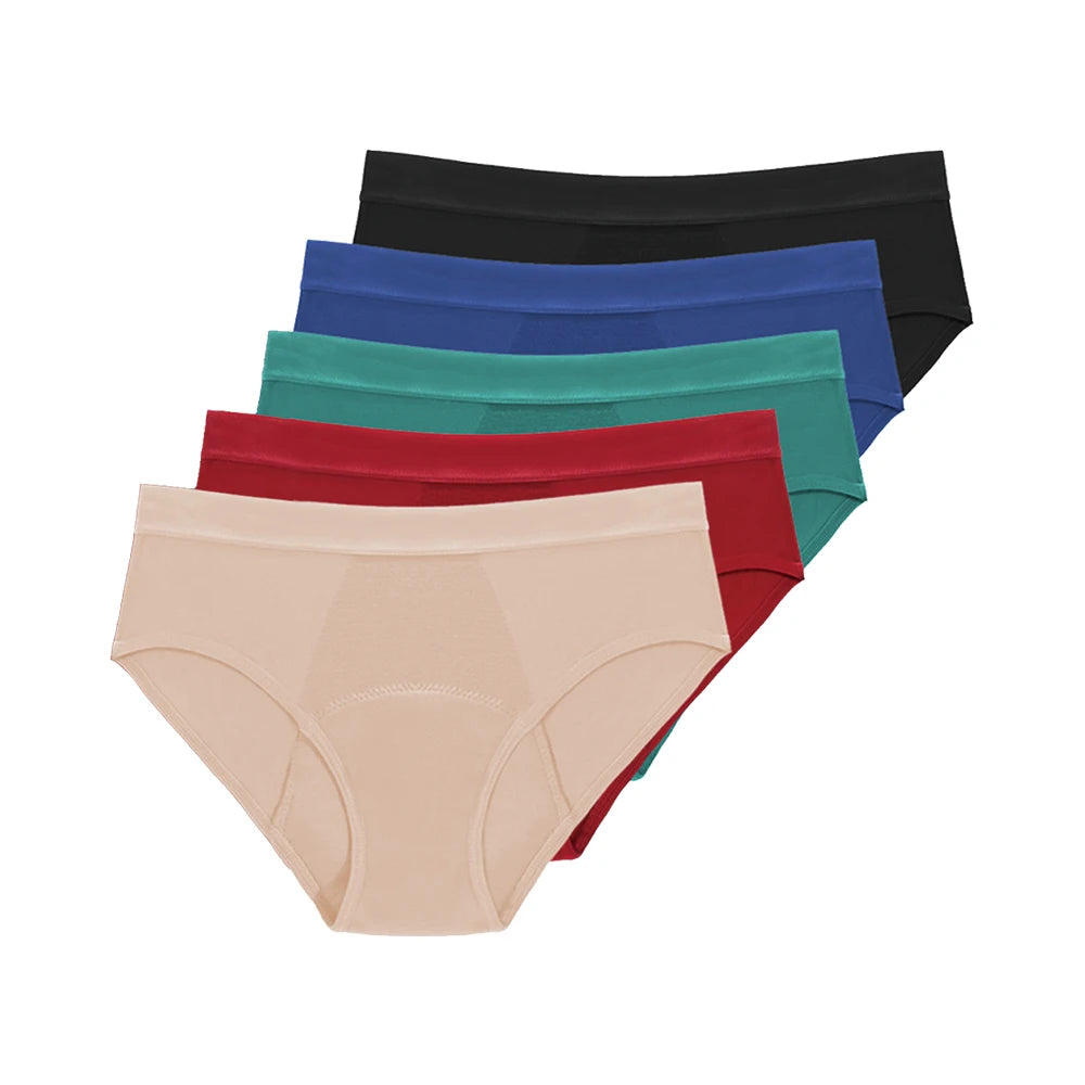 Menstrual Period Women Panties Heavy Absorbent Bamboo Period Panties 4 Layer Leakproof Culotte Menstruelle Underwear