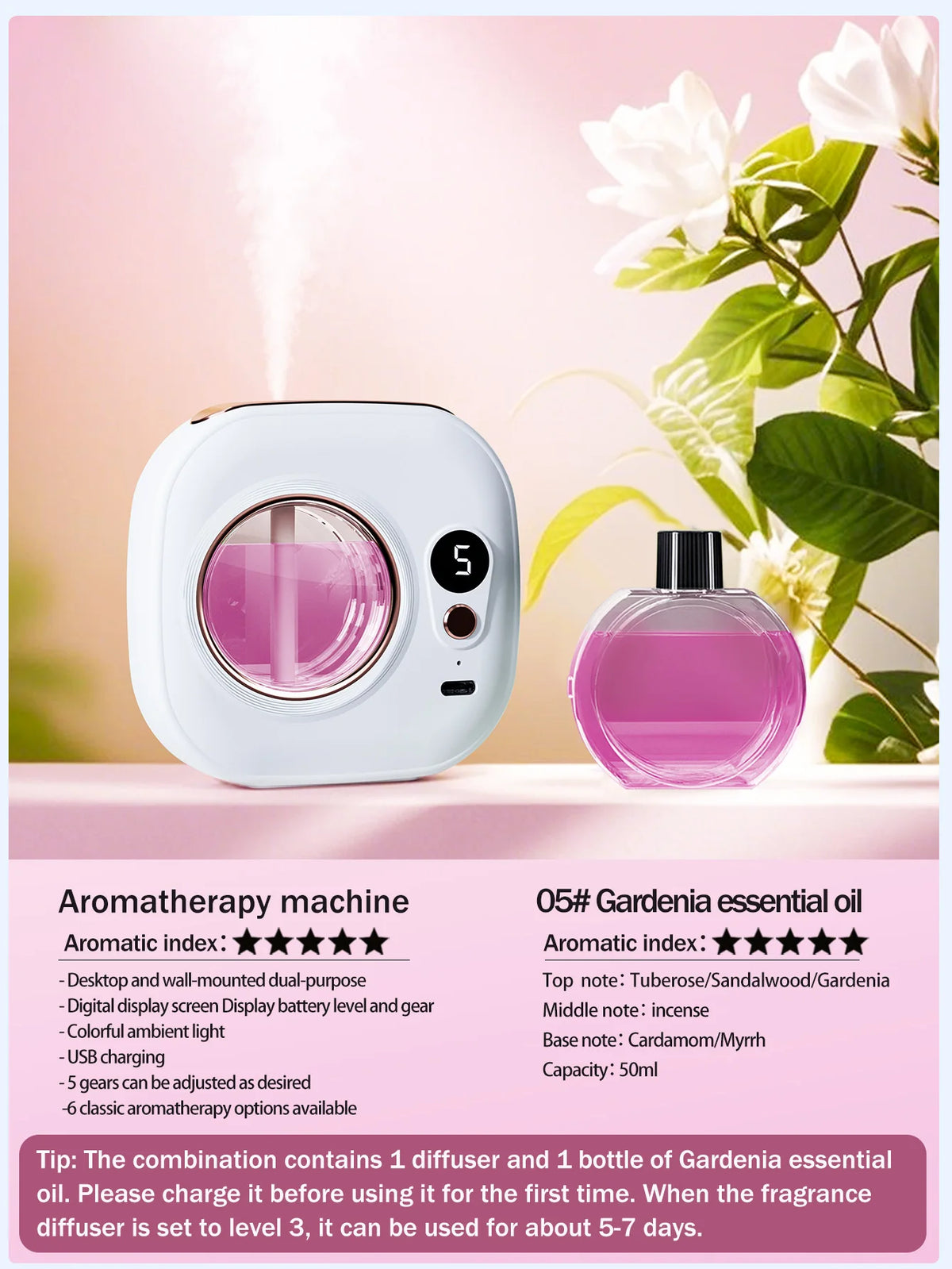 Cordless Automatic Scent Diffuser