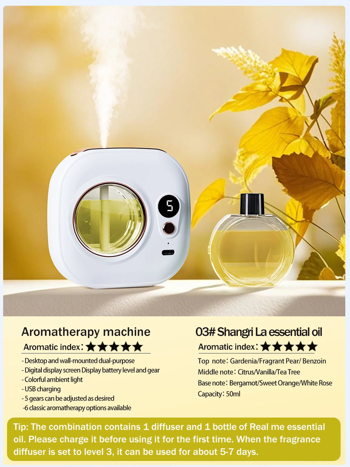 Cordless Automatic Scent Diffuser