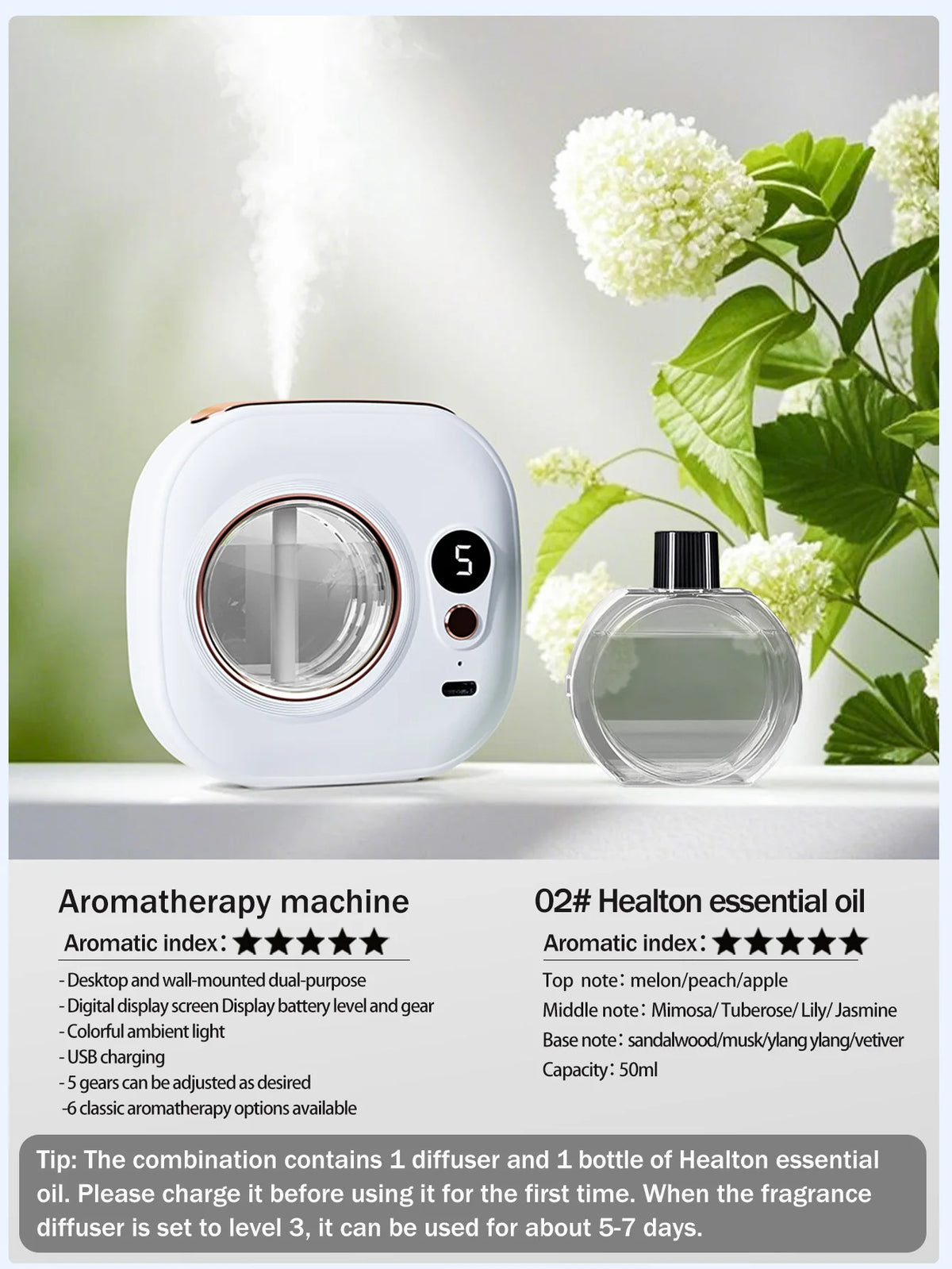 Cordless Automatic Scent Diffuser