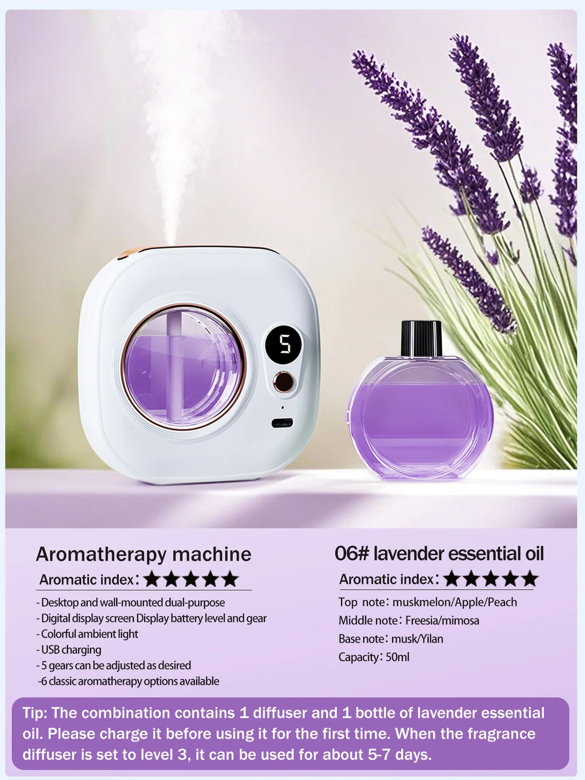 Cordless Automatic Scent Diffuser