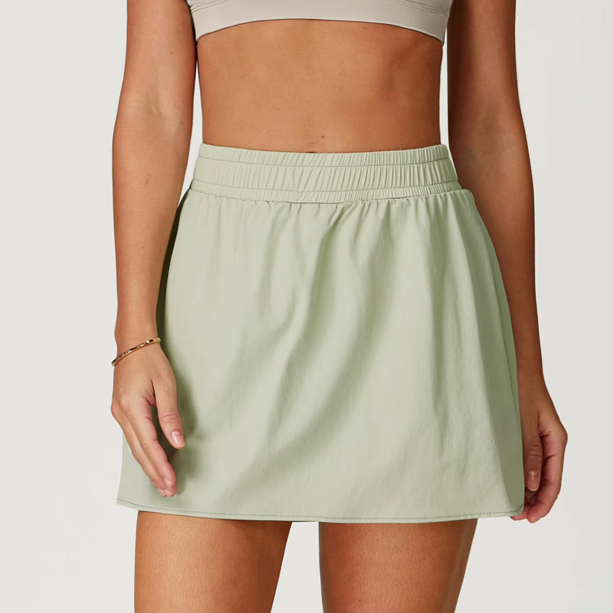 Cool Feeling High Waist Skirt Women Outdoor Tennis Golf Sport Shorts Street Dancing Breathable Skirts with Pockets